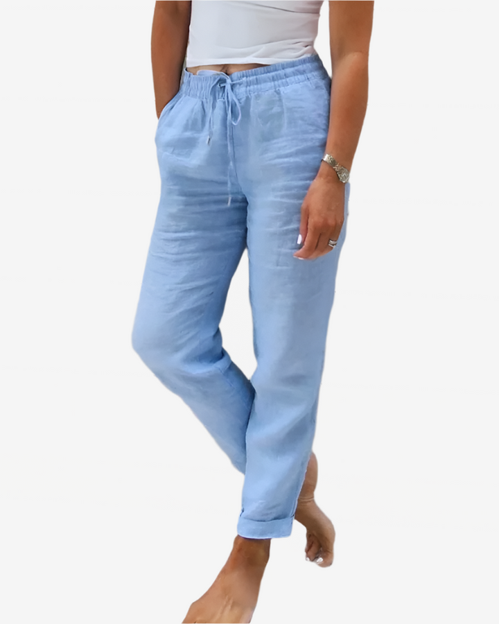 Comfortable linen trousers