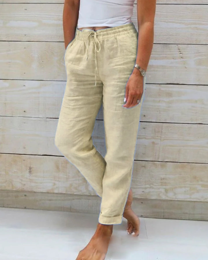 Comfortable linen trousers
