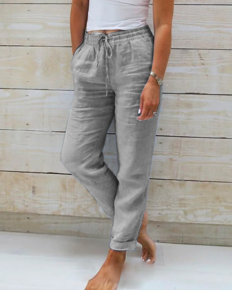 Comfortable linen trousers